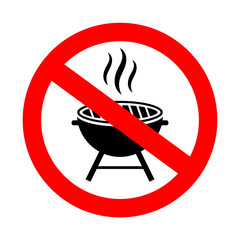 Sticker - No grill vector sign