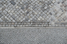 Background From Two Different Patterns Of Cobblestones