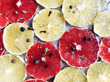Orange And Grapefruit Slices With Spices