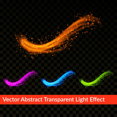 Wall Mural - bright colorful transparent realistic splash effect template