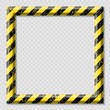 © magr80 - Frame with line yellow and black color. Caution sign. The hazard warning for text