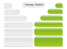 Vector Modern Sms Or Message Icons. Bubble Speech Set