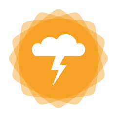 Sticker - App Icon gelb - Gewitterwolke