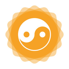 Sticker - App Icon gelb - Yin-Yang