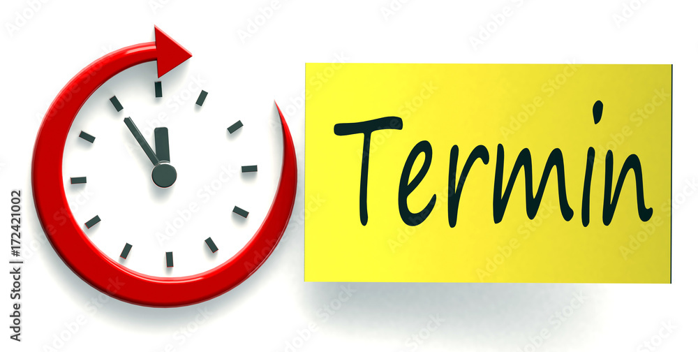 Ilustración de Stock Termin Uhr | Adobe Stock