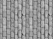 Stone Pavement Texture. Granite Cobblestoned Pavement Background. Abstract Background Of Old Cobblestone Pavement Close-up. Seamless Texture. Perfect Tiled On All Sides