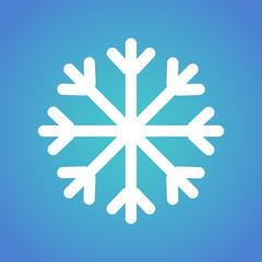 Canvas Print - snowflake icon. vector illustration.