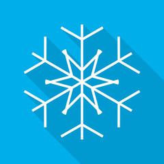 Canvas Print - snowflake icon. vector illustration.