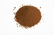 umber pigment isolated over white