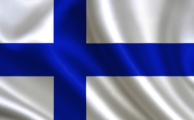 Finnish flag. Finland flag. Flag of Finland. Finland flag illustration. Official colors and proportion correctly.
 Finnish background. Finnish banner. Symbol, icon. 