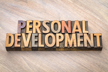 Wall Mural - personal development word abstract
