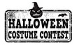 Halloween costume contest  sign or stamp