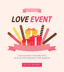 Wall Mural - Love Day Event