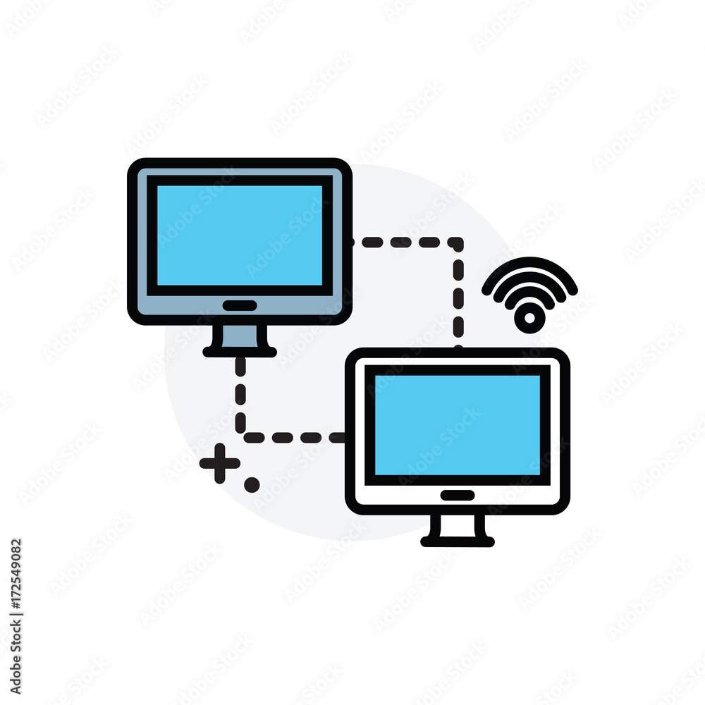 Intranet concept Isolated Line Vector Illustration editable Icon Stock ...