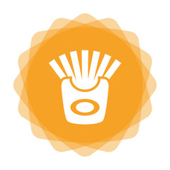 Poster - App Icon gelb - Pommes