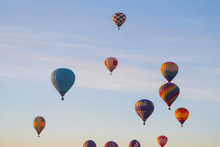 Hot Air Balloons Flying In Sky