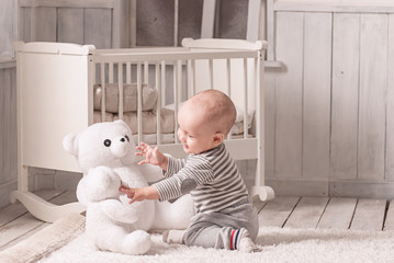 portrait of a happy baby