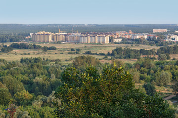 Wall Mural - New residential district Kommunar, surrounded with forest. Vladimir, Russia