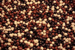 Closeup of chocolate dragees as background