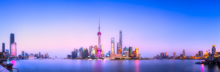 Wall Mural - Shanghai skyline cityscape