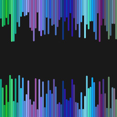 Wall Mural - modern geometric background design from vertical rounded stripes - abstract vector graphic design