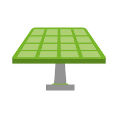 Poster - green solar panel icon image vector illustration design 