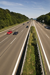 Wall Mural - Autobahn A96, Autoverkehr, Schnellstraße, Transport, Verkehr