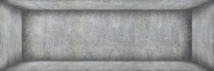 Poster - horizonal empty cement and concrete room with shadow for background and design