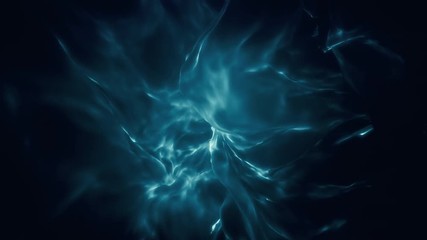 Wall Mural - Blue Ethereal Glowing Abstract Flame Loop