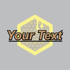 Wall Mural - honeycomb logo