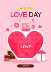 Canvas Print - Love event illustration