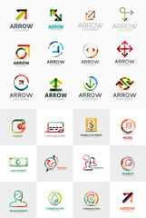 Wall Mural - Linear web icons