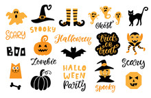 Halloween Design Elements Set