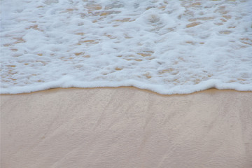 Close-up beach wave background