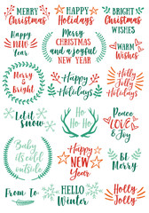 Wall Mural - christmas vector design elements