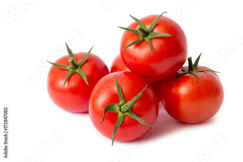 Fotografía Tomaten freigestellt auf weißem Hintergrund