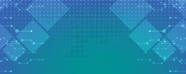 Wall Mural - abstract technological background