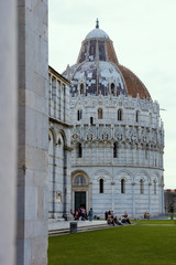 Sticker - Baptistery of San Giovanni. Pisa. Piazza del Duomo. Italy.Toscana