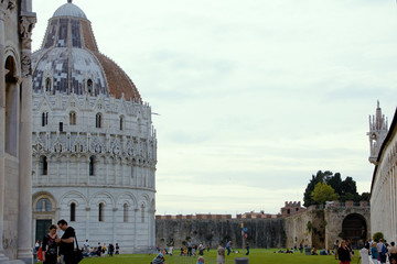 Wall Mural - Baptistery of San Giovanni. Pisa. Piazza del Duomo. Italy.Toscana