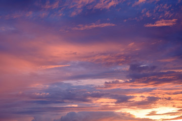 Wall Mural - Sky and clouds / Sky and clouds at twilight.