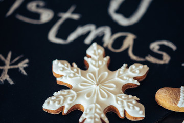 Wall Mural - Gingerbread Snowflake