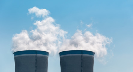 Canvas Print - cooling tower closeup