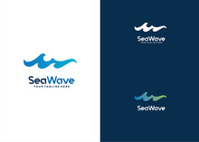 Sea Wave Logo Template Design Vector, Emblem, Design Concept, Creative Symbol, Icon