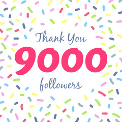 Poster - Thank you 9000 followers network post