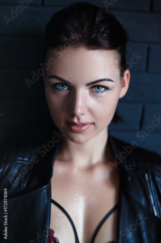 Amazing Woman Portrait Beautiful Girl With Long Wavy Hair