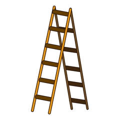 Wall Mural - Step ladder tool icon vector illustration graphic design