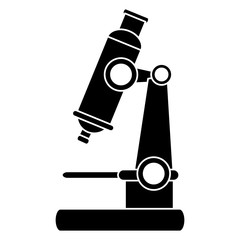 Wall Mural - microscope laboratory isolated icon