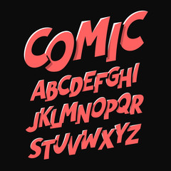 Sticker - Comics style font 