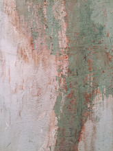 Close Up Of Peeling Paint And Weathered Wall