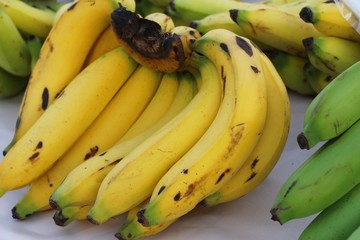 Fresh banana is delicious in the market